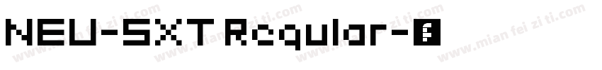 NEU-SXT Regular字体转换